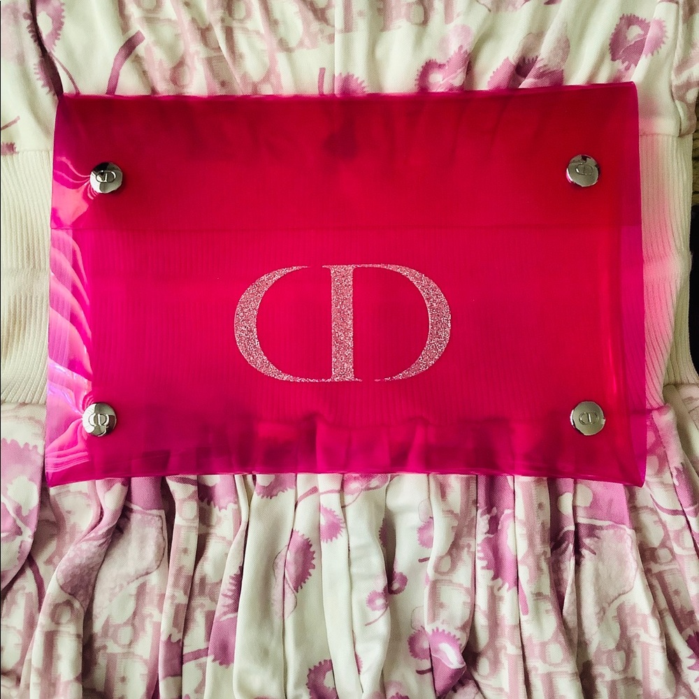 💖Christian Dior Glitter PVC Pink Clutch 💖